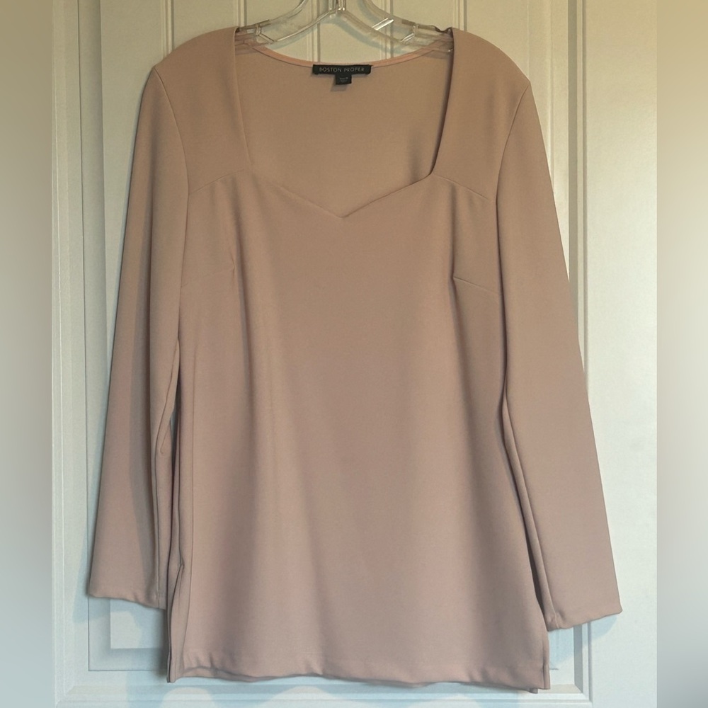 Boston Proper Soft Blush Travel Collection Top